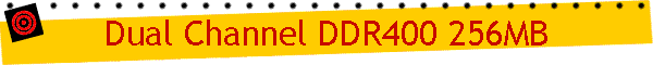 Dual Channel DDR400 256MB